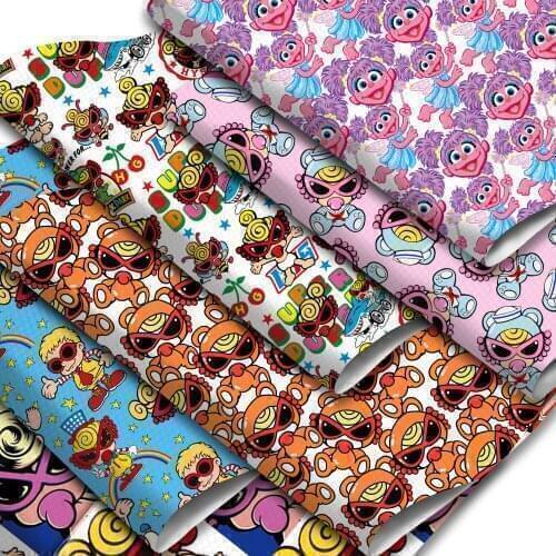 20*33cm Cartoon Girl Ordinary Faux Synthetic Leather Fabric For Bows Leather Crafts DIY Handmade Material,1Yc18280