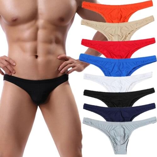 4PCS/Lots Sexy Mens Briefs Jockstrap Ice Silk Slip Homme Underwear Herren Unterwasche Mini Panties Cueca Gay Thongs Plus Size