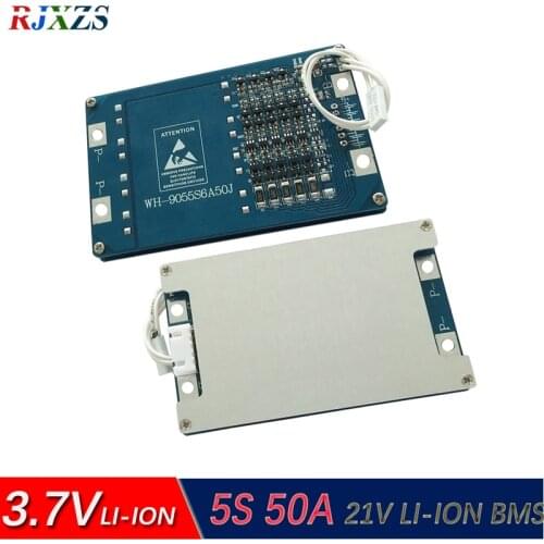 5S 50A lipo lithium Polymer BMS/PCM/PCB battery protection board for electric tools 5 cells18650 Li-ion Battery Cell w/ Balance