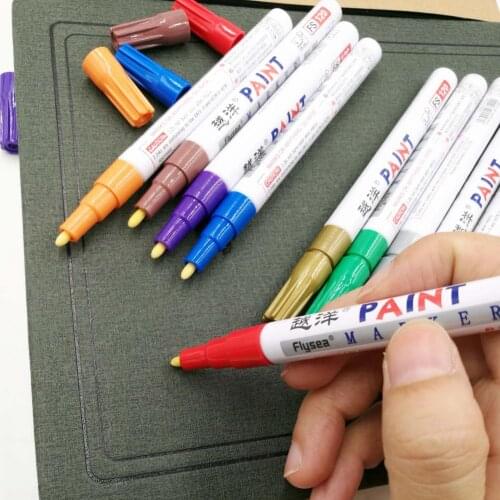 Car Paint Pen Tire Paint Marker Pen Touch Up Graffiti Pen Sign In Pen Office Stationery Water Based Premium Paint Fill