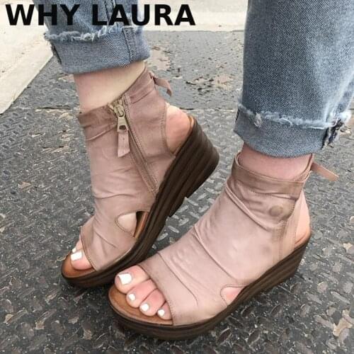 Add 35-43 platform sandals, ladies' cool boots, 2021 summer high heels, wedge boots, ladies' casual beach cool boots