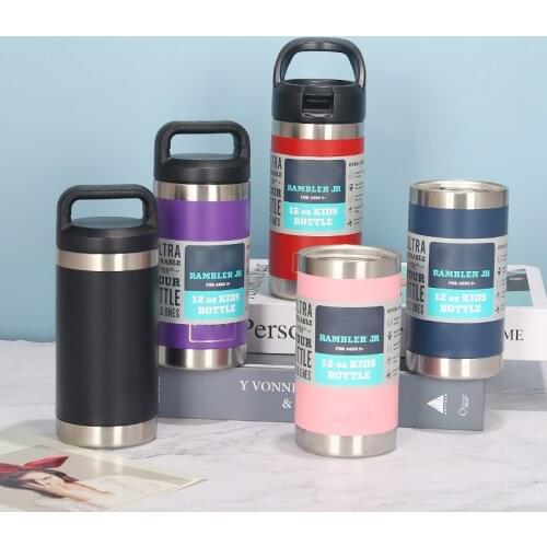 Water bottles Vacuum Stainless Steel Household Travel Outdoor Insulation Pot Sports Water Bottle Thermo With Metal Cover Cup