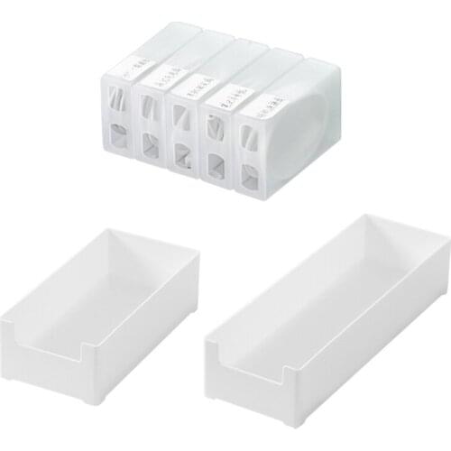 5 Grids Desktop Wire Cable Organizer Box USB Cable Storage Holder Case