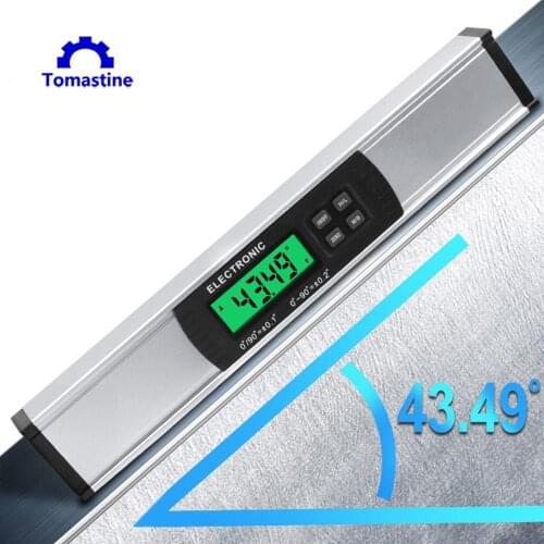 Digital Electronic Angle Finder Protractor Level Measuring Meter 0-90 degree Aluminum Alloy Inclinometer Ruler with Magnetic
