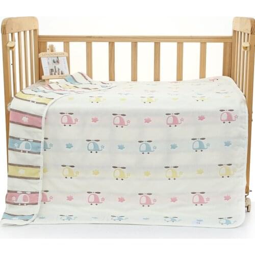 Baby Bath Towel 6 layer Cotton Gauze Muslin Children Blankets Bedding Infant Newborn Swaddle Kids Cotton Wrap Quilt 80*80cm