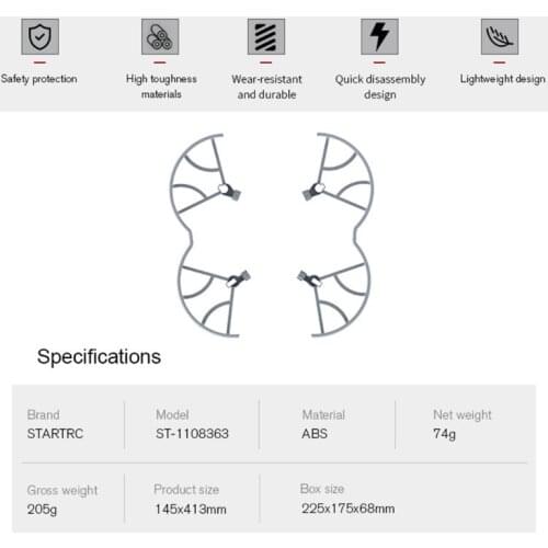 For Mavic Air 2 Propeller Guard Prop Protection Bumper for -DJI Mavic Air 2 Q81F