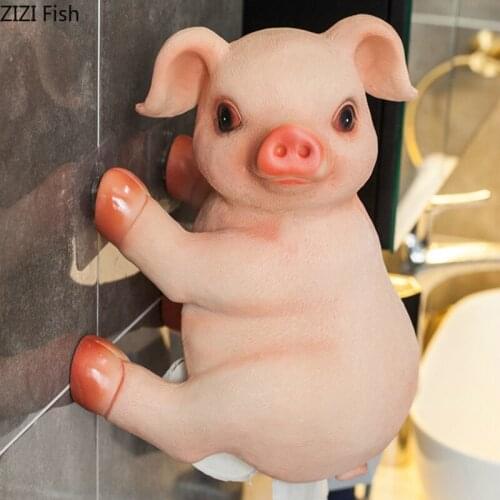 Animal Shape Resin Tissue Box Ornaments Wall-mounted Tissue Box Household Tissue Box Home Decoration Accessories Modern