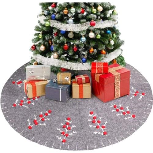 120cm Christmas Tree Skirt Round Carpet Party Ornaments Christmas Decorations Home Floor Mat Xmas Tree Skirt Aprons