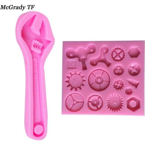 Mechanical Screw Mold Series Silicone Mold Fondant Molds Cake Molds Decora Torta For Baking Tools Cake Decoration Tools
