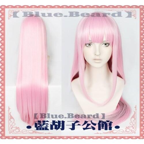 Hololive Vtuber Mori Calliope Youtuber Cosplay Wig Pink Long Straight Heat Resistant Synthetic Hair Wig + Wig Cap