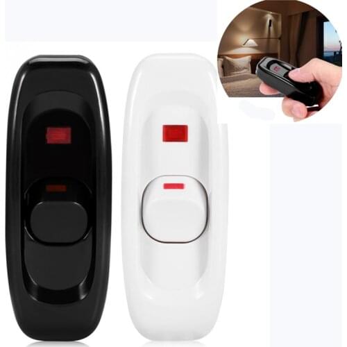 Bedside Lamp Switches AC 250V 10A Inline ON/OFF Table Desk Lamp Cord Cable Switch Home LED Indicator Light переключатель