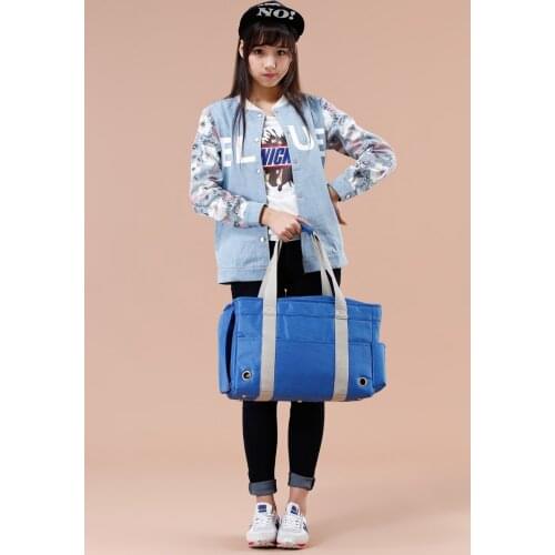 Dog Carrier Purse Pet Travel Bag Cat Portable Handbag Soft Sided Tote with Fleece Pads for Small Pets Go Traveling Hiking