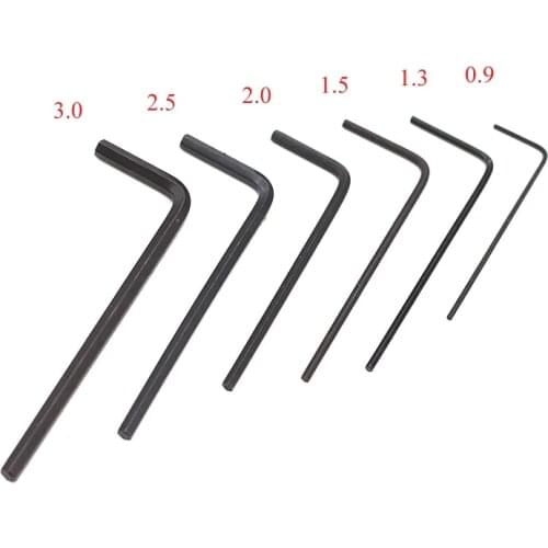 1pc Flat Hexagon Wrench Key 0.9 1.27 1.5 2.5 3 4 5 6 8mm Metric Allen Key Set Flat Point End Long Arm Hex inner Hexagon wrench