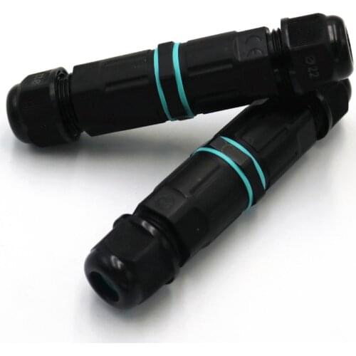 Cable Connector 3 4 Pin AC DC Electrical Waterproof Connectors 250V 4-6.5mm Copper Joint Outdoor Wire Conector Junction Box