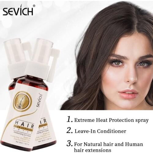 50ml SEVICH Hair Anti-UV Spray Protect Hair High Temperature Heat Styling Tools Moisturizing Hair Care Heat Insulation Spray