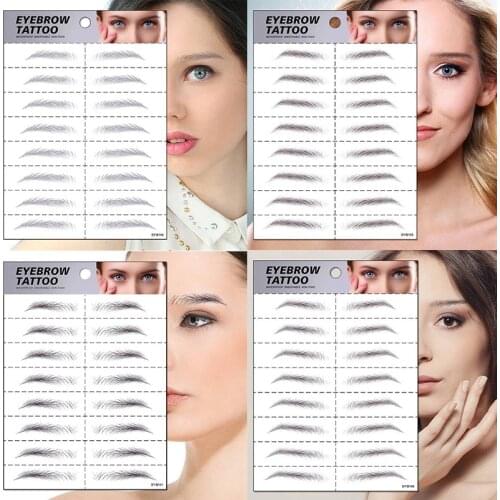 Tattoo Sticker Lasting Makeup Waterproof False Eyebrows 6D Hair-like Eyebrow
