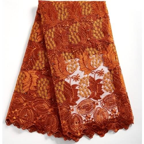 Zhenguiru High Quality Milk Silk Fabric 2021 French Lace Tulle African Lace Fabric Beautiful Nigerian Fabrics For Wedding A2319