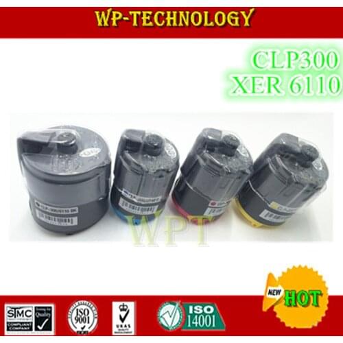 4pcs High Quality color toner cartridges suit for Samsung CLP-300 , Xerox Phaser 6110 etc ,suit for CLP300 , XER 6110 BK C M Y