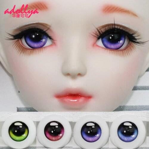 Adollya Doll Accessories Acrylic Eyes for Doll Cartoon Plastic Eye 14/16/18/20/22mm Eyes Suitable for 1/3 1/4 1/6 BJD Dolls