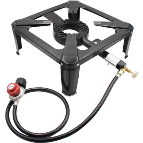 American Cast Iron Stove Fire Stove With Hose and Pressure Regulator Propane Courtyard Gas Stove Cast Iron Burner BBQ