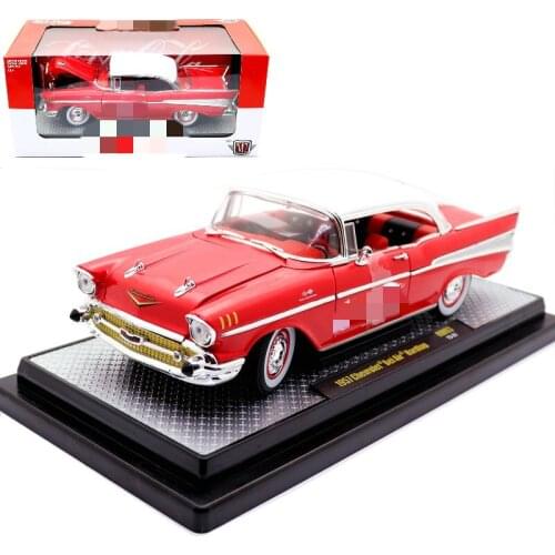 M2 Machines cars 1/24 1957 Chevrolet Bel Air Hardtop Prestige alloy die-casting car model