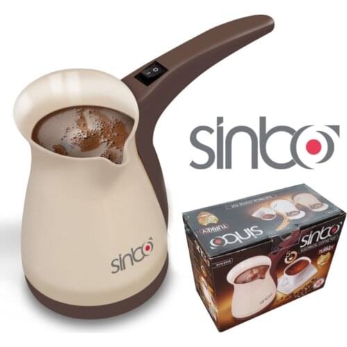 Sinbo Portable Electrical Turkish Coffee Pot Espresso Electric Coffee Maker Machine Boiled Milk Coffee Kettle Office Home Gift