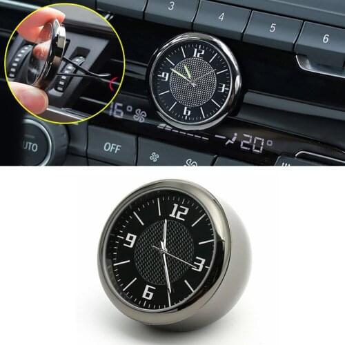 Fluorescent Car Clock Home Office Pointer Display Stick-On Time Quartz