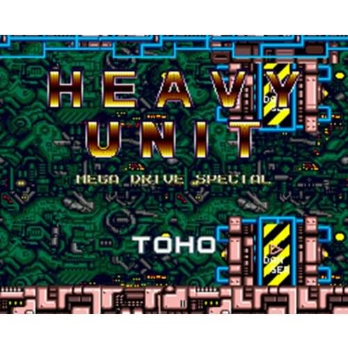 Heavy Unit 16 bit MD Game Card For Sega Genesis Mega Drive