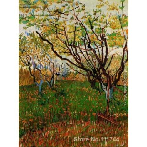 Art for living room wall Orchard In Blossom III by Vincent Van Gogh paintings High Quality Hand painted