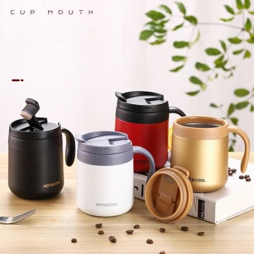 Coffe Mug Thermal Cup Water Bottle Stainless Steel Vacuum Flasks Cup 350ML 500ML Thermos Bottle Office Cup Bottle For Water