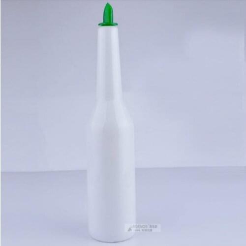 Kitchen Dining Barware Bar Tools White Plastic ABS Fancy Bartender Practice Bottle Cocktail Shaker Bar Pub Bottle Bar Tool
