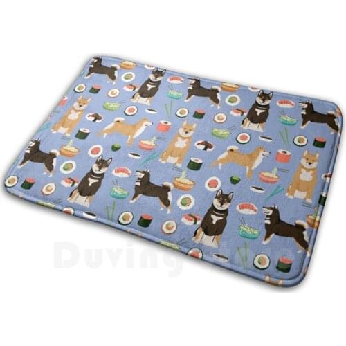 Shiba Inu Noodles Pho Food Cute Dog Art Sushi Dogs Pet Portrait Pattern By Petfriendly Carpet