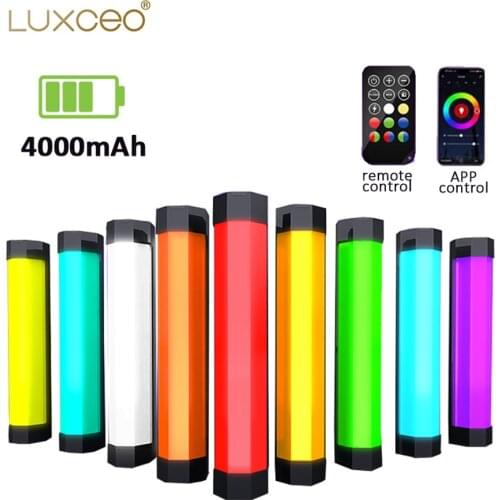 LUXCEO P200 LED Photography Light Handheld RGB Light Tube Stick Video soft Light APP Remote Control vs 6C Pavotube