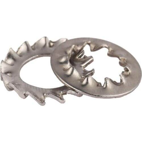 M1304-m3 stainless steel external serrated washer can be customized,100 in a bag