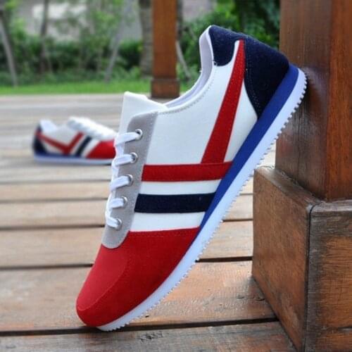 Fashion Mens Running Shoes Light Lace-up Sneakers Male Canvas Shoes Comfort Outdoor Walking Shoes Breathable Peas Shoes Trainers