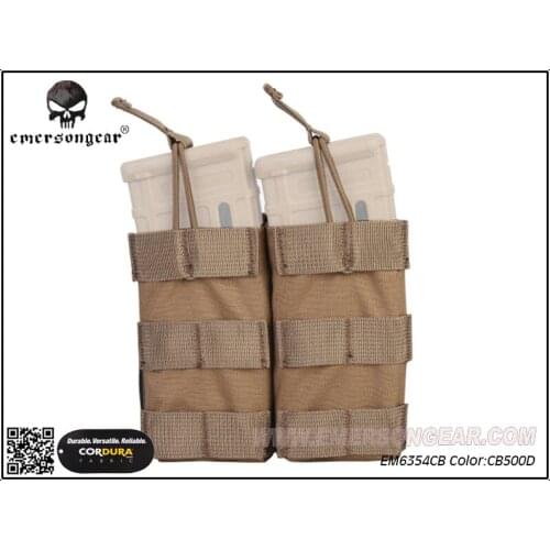 Emerson Modular Open Top Double MAG Pouch For:5.56 Combat Molle Magazine Pouch Coyote Brown EM6354