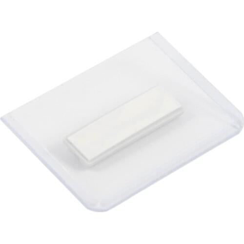 Clear PVC Name Tags Kit DIY Identification Magnetic Name Badges Clothes Clear Magnetic Id Card Holders For Jacket Lapel Or Shirt