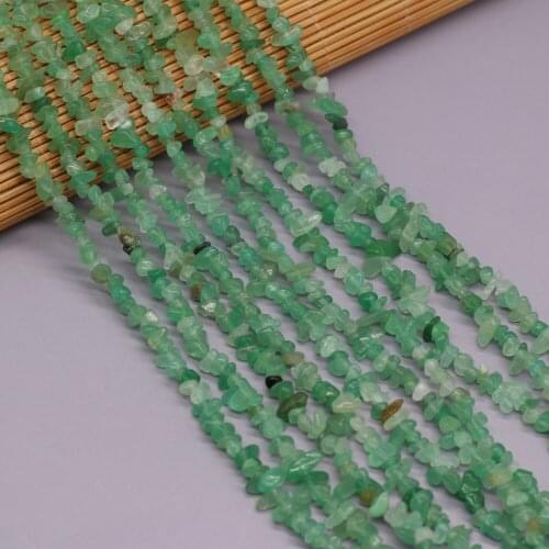 Irregular Freeform Chip Gravel Beads Natural Stone Green Aventurine Beads For Jewelry Making 3x5-4x6mm Diy Bracelet Necklace
