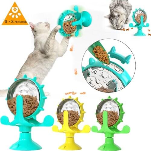 Original Leaky Cat Toy Kitten Cat and Dog Pet Interactive Toy Rotatable Wheel Toy Pet Consignment Accessories