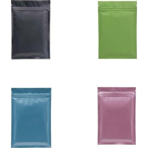 10*15 cm plastic bag Mylar Aluminum Foil Zipper Bag for Long Term food storage and collectibles protection two side colored