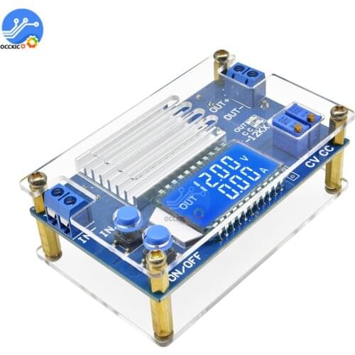 DC-DC 24V 19V 12V to 5V 6V Step-down Power Supply Adjustable LCD Digital Display 12A Constant Voltage Constant