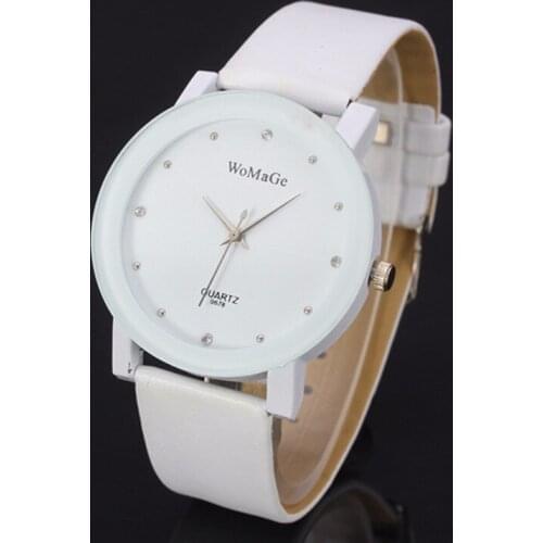 2019 Luxury women watch big number dial lady watches leather band female casual quartz wirstwatches montre femme Gift