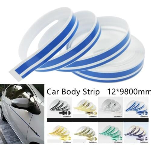 12x9800mm Fashional Car Body Reflective Strip Vinyl Stripes for Car Stickers Car Decal Auto DIY