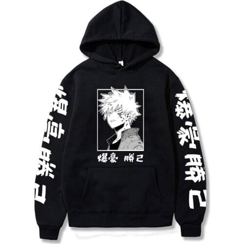 My Hero Academia Katsuki Bakugo Hoodies Sweatshirt Unisex Clothes Men Women Moleton