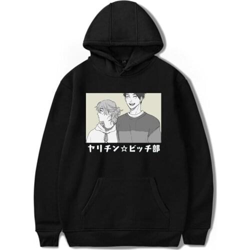 Yarichin b Club Japanese Anime Hoodies Aesthetics Unisex Sweatshirt Tops Fashion Pullover Harajuku Oversized Man/Woman Clothing