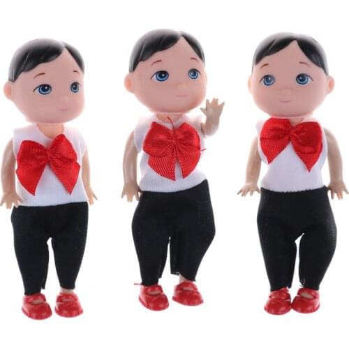 1 pc 10cm Fashion baby for dolls Toys For Super cute small baby boy dolls toys