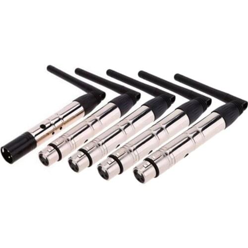 1PCS Transmitter +4PCS Receiver 2.4G 126Ch Wireless DMX512 DJ System Receiver & Transmitter LED Stage Effect Light Controller