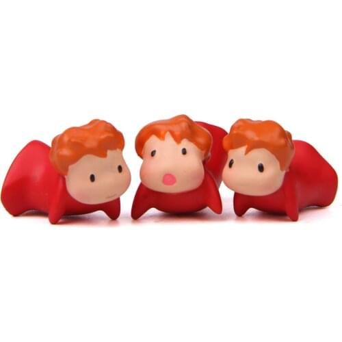 1 Pcs Funny Anime Ponyo on The Cliff Resin Figures Toy Gardening Ornament Action Figure Home Decor New Gift for Friends Toys