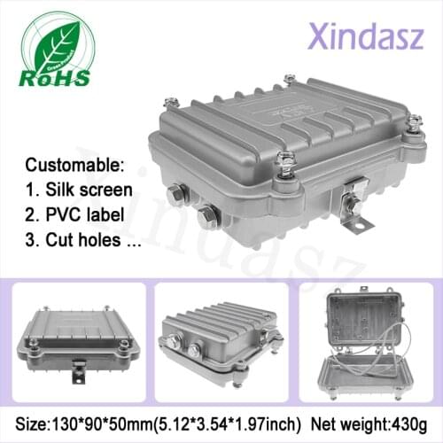 130*90*50mm Waterproof power supply aluminum housing case aluminum enclosure,electric meter box,metal distribution box