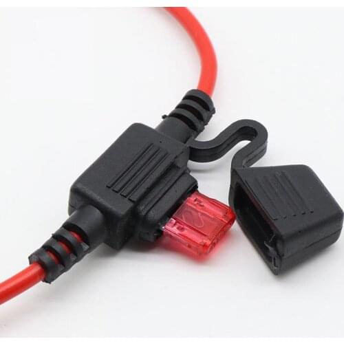 2pcs Waterproof Mini Small Medium In-Line Auto Fuse Holder 16AWG + 2pcs Fuse Inserts 2A 3A 5A 7.5A 10A 15A 20A 25A 30A 35A 40A
